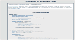 Desktop Screenshot of bolthole.com
